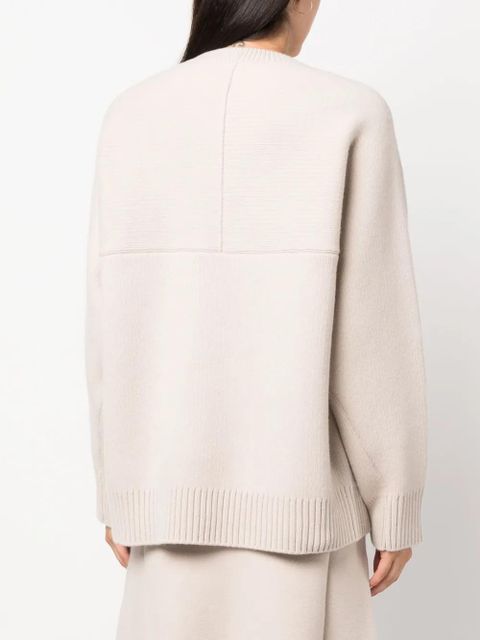 Lanvin cape-back v irgin-wool blend jumper - Neutrals
