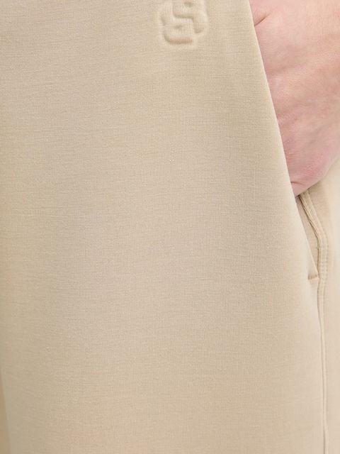 BOSS spodnie dresowe Epesya damskie kolor beżowy gładkie 50556952