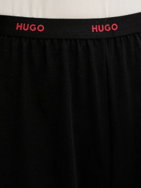 HUGO szorty piżamowe HUGO ID SHORTS damska kolor czarny 50555600