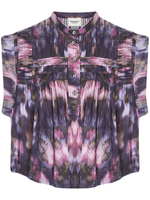 MARANT ÉTOILE Leaza top - Purple - zdjęcie produktu nr 1