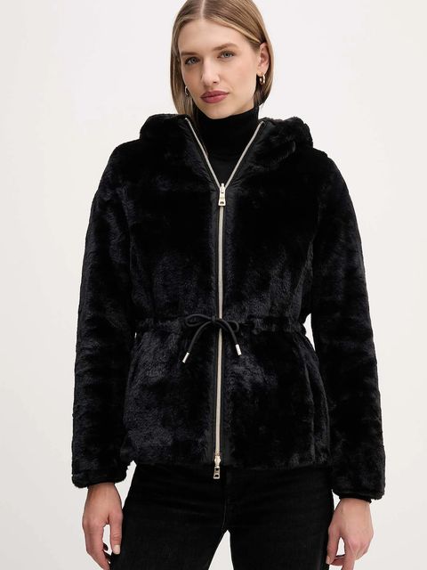 Geox kurtka dwustronna KAULA kolor czarny przejściowa W5622E TC197 - zdjęcie produktu nr 2