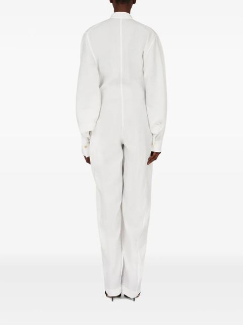 Ferragamo long-sleeved jumpsuit - White