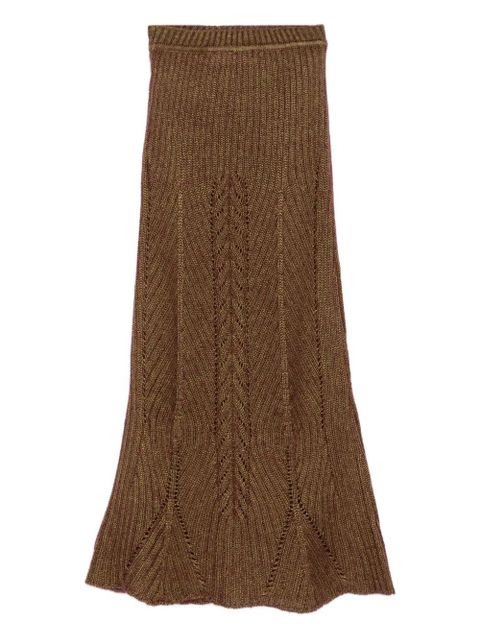 Vivienne Westwood ribbed knit skirt - Gold - zdjęcie produktu nr 1