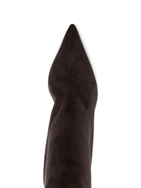 Casadei 110mm suede over-the-knee boots - Brown