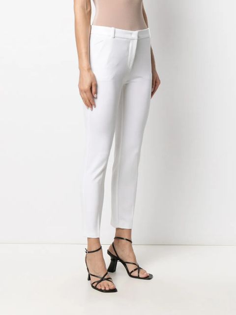 PINKO Bello slim-fit trousers - White