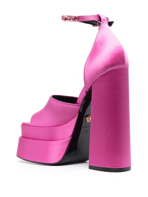 Versace Medusa charm platform sandals - Pink