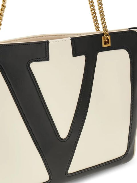 Valentino Garavani medium Viva Superstar leather tote bag - Neutrals