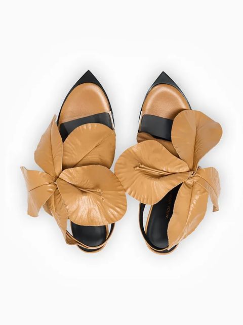 Vanda Novak sandały skórzane Daisy kolor beżowy Daisy