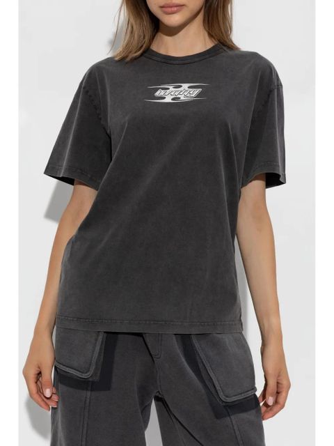 Alexander Wang blade-logo cotton T-shirt - Black - zdjęcie produktu nr 2