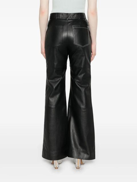 Victoria Beckham leather trousers - Black