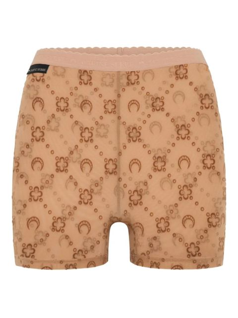 Marine Serre mesh mini shorts - Neutrals - zdjęcie produktu nr 1