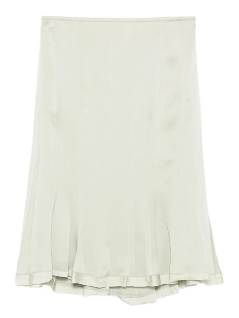 Jil Sander pleated satin skirt - Green - zdjęcie produktu nr 2