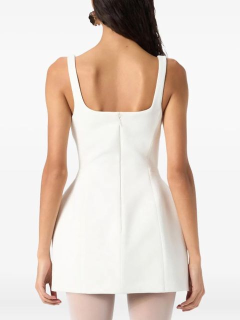 Blumarine embellished-pocket mini dress - White