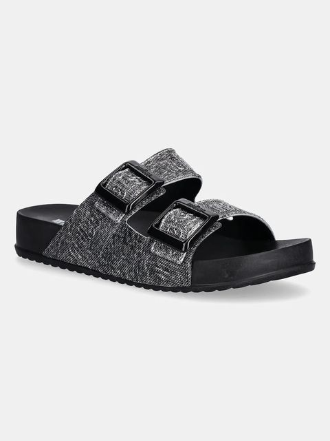Melissa klapki COZY M LOVER SLIDE DENIM damskie kolor czarny M 36146 - zdjęcie produktu nr 1