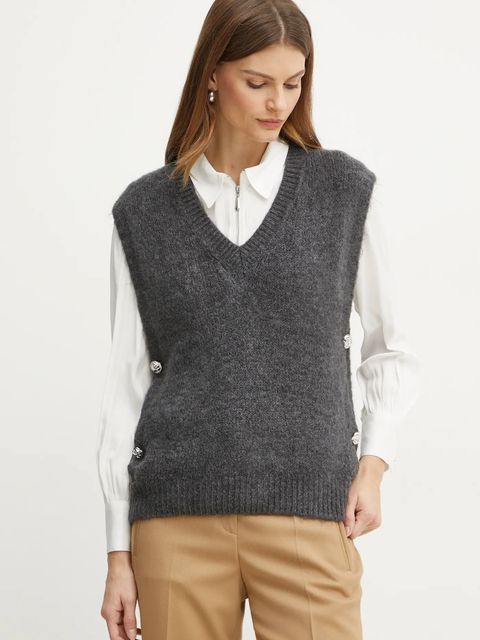 Morgan kamizelka z domieszką wełny MPLUIE - zdjęcie produktu nr 1