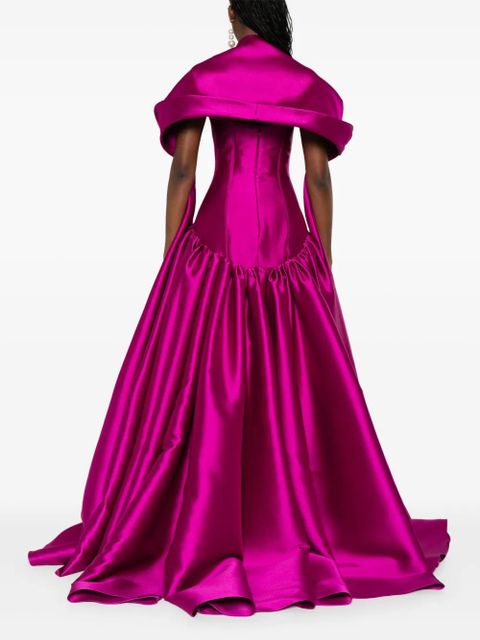Solace London satin gown - Pink