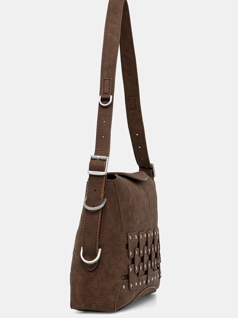 Desigual torebka NEW PATCH 2 CHOCO - zdjęcie produktu nr 1