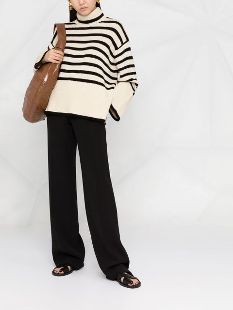 TOTEME striped roll neck jumper - Neutrals - zdjęcie produktu nr 2