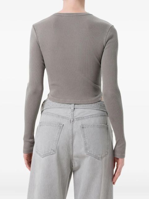 AGOLDE Neema ribbed T-shirt - Grey