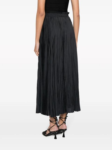 Ulla Johnson elasticated-waist pleated skirt - Black