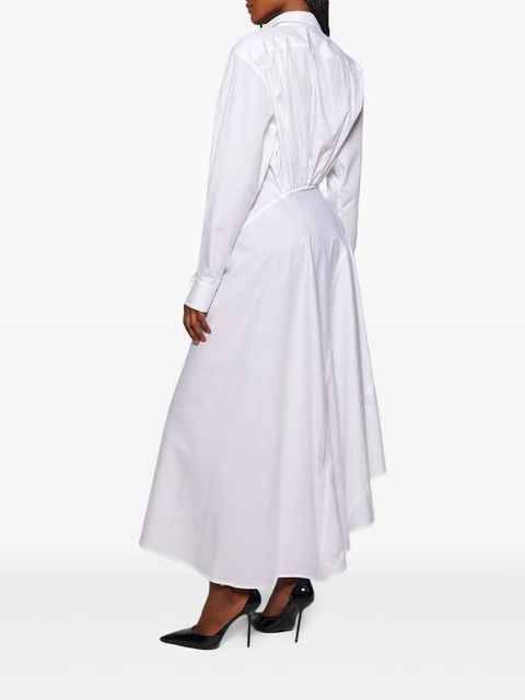Victoria Beckham panelled asymmetrical shirt dress - White