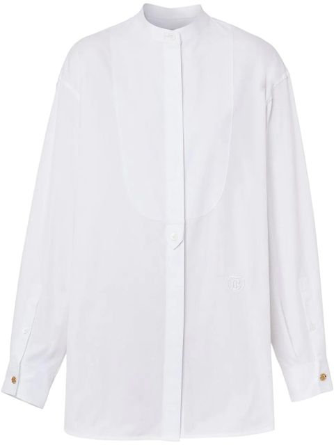 Burberry monogram-motif cotton shirt - White - zdjęcie produktu nr 1