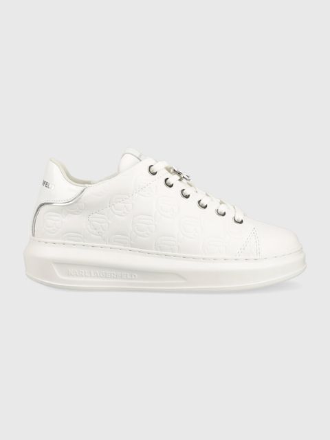 Karl Lagerfeld sneakersy skórzane KAPRI KC kolor biały KL62523F - zdjęcie produktu nr 1