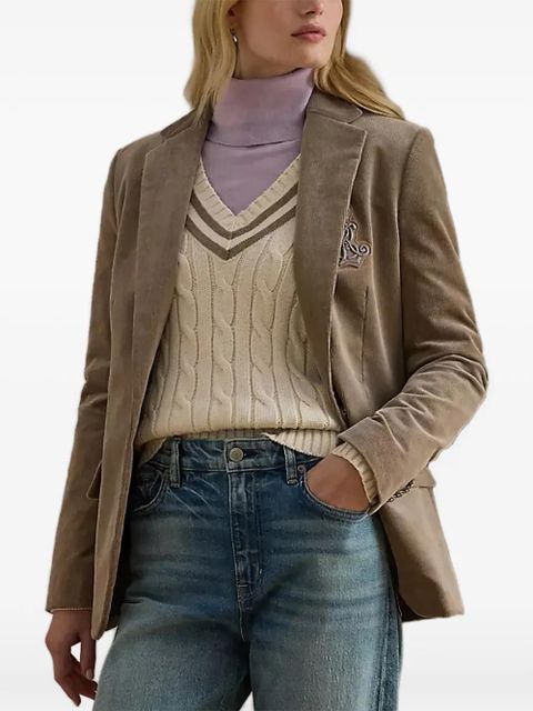 Lauren Ralph Lauren corduroy buttoned jacket - Brown - zdjęcie produktu nr 1