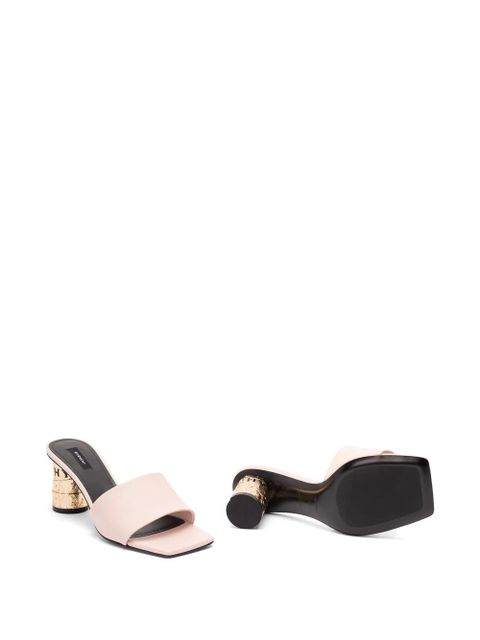 Givenchy Tape Heeled leather sandals - Neutrals - zdjęcie produktu nr 2