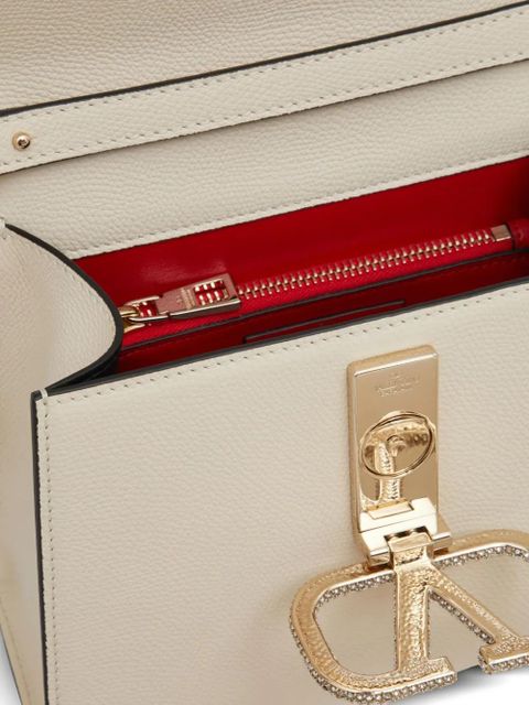 Valentino Garavani small VSling embellished handbag - Neutrals
