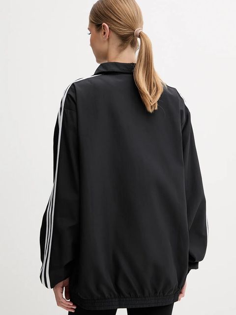 adidas Originals bluza OVERSIZED TT damska kolor czarny z aplikacją JD3392