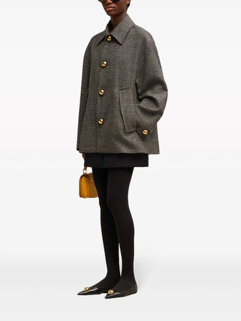 AMI Paris belt-detailed coat - Brown