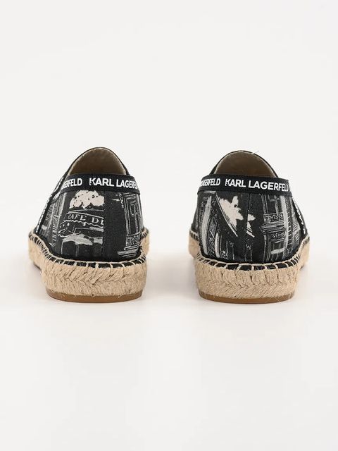 Karl Lagerfeld espadryle KAMINI kolor czarny KL80125A - zdjęcie produktu nr 2
