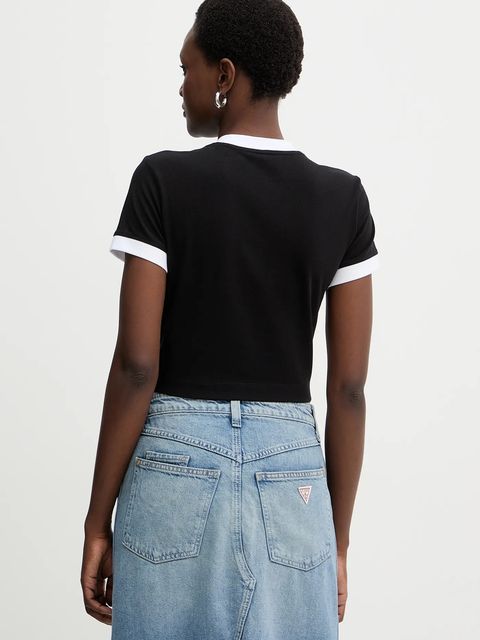 Guess t-shirt damski kolor czarny W5BI20 J1314