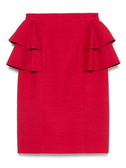 Valentino Garavani virgin wool-silk skirt - Red - zdjęcie produktu nr 2