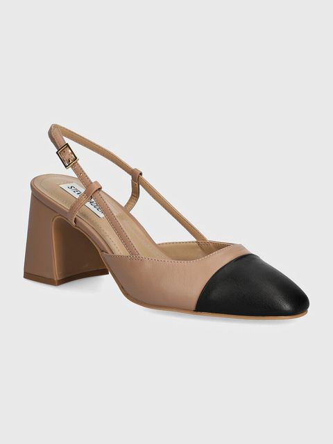 Steve Madden czółenka Zeina kolor beżowy na słupku SM11003126 - zdjęcie produktu nr 1