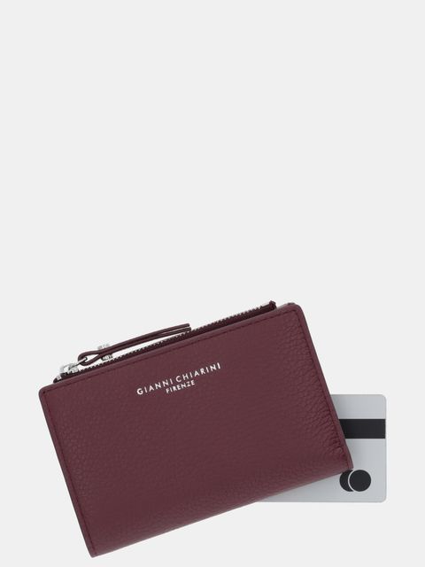 Gianni Chiarini portfel skórzany damski kolor bordowy PF.6003.GRN