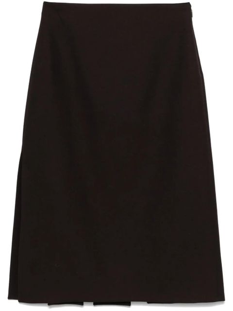 FENDI slit-detailed midi skirt - Brown - zdjęcie produktu nr 1