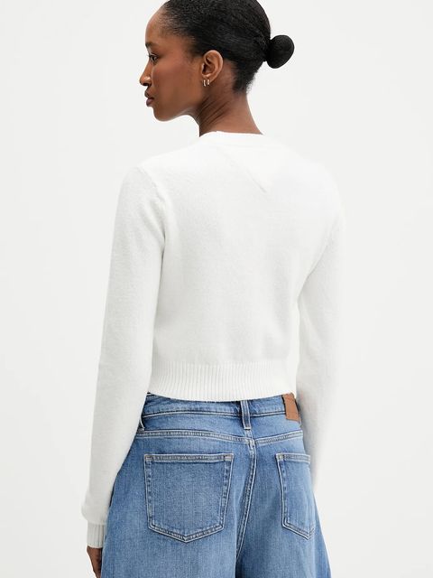 Tommy Jeans sweter damski kolor beżowy DW0DW21690