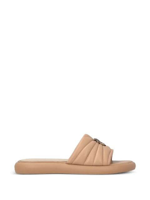 PINKO Fiona leather slip-on sandals - Neutrals - zdjęcie produktu nr 1
