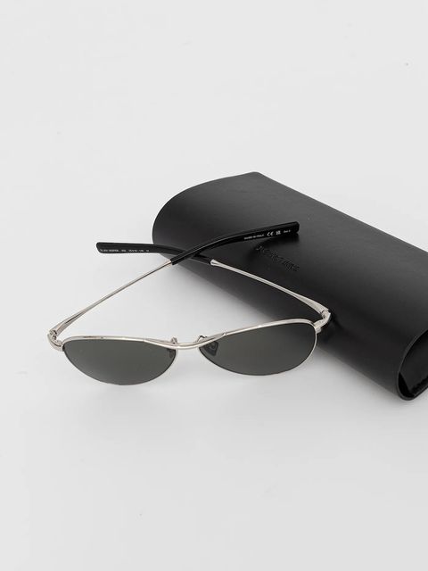 Saint Laurent okulary przeciwsłoneczne VESPER damskie kolor srebrny SL 831