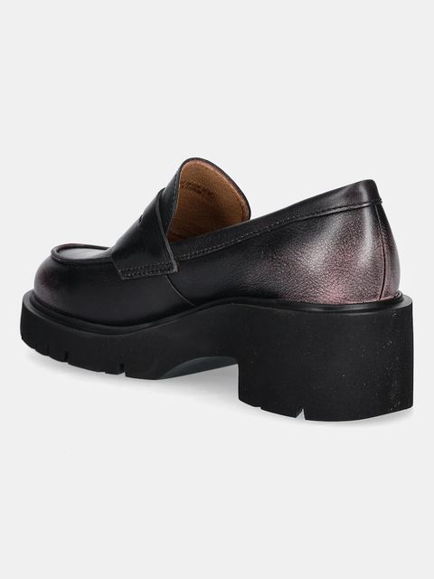 Camper mokasyny skórzane Milah damskie kolor brązowy na platformie K201425-033 - zdjęcie produktu nr 2