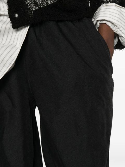 Comme Des Garçons elasticated-waist cropped trousers - Black