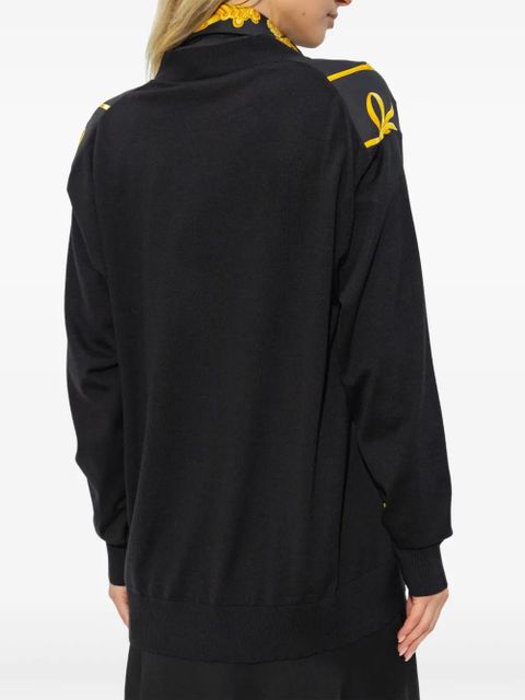 Versace wool-silk cardigan - Black