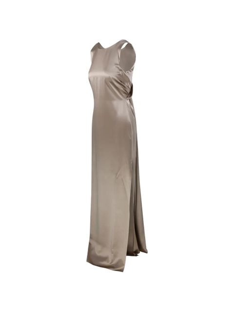 Max Mara draped maxi dress - Neutrals