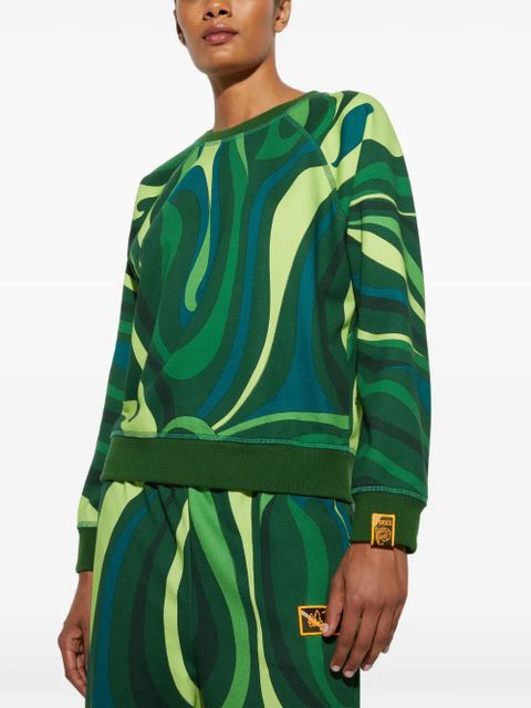 PUCCI Marmo-print sweatshirt - Green