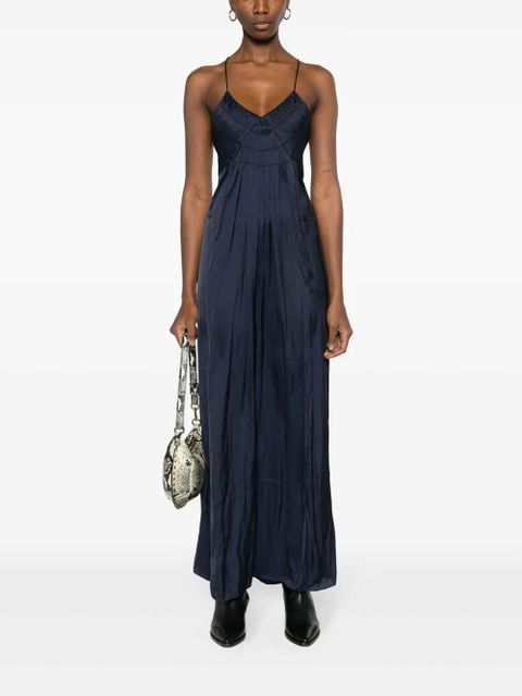 Zadig&Voltaire Rayonne satin maxi dress - Blue