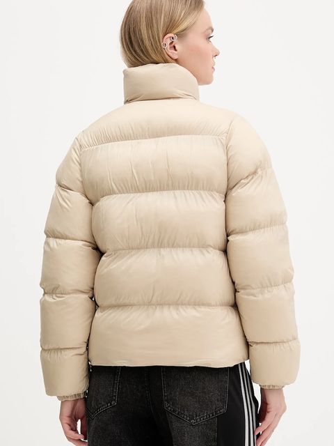 adidas Originals kurtka Short Puffer kolor beżowy zimowa JX2947