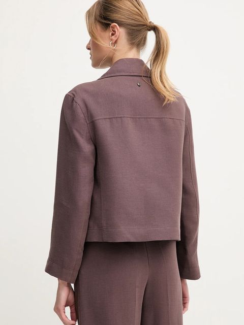 Pedro del Hierro kurtka z domieszką lnu