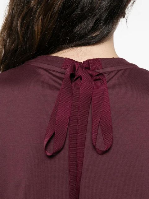 Lanvin keyhole tie-detail top - Purple